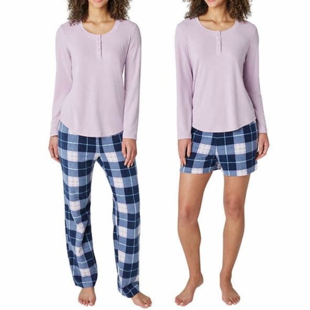 Eddie Bauer Ladies' 3-Piece Waffle Fleece Pajama Set